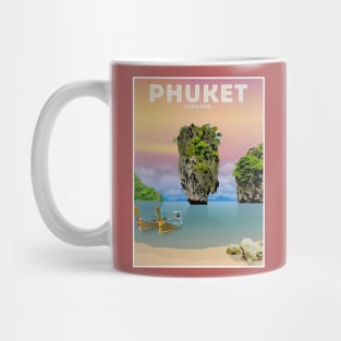 Phuket Thailand Travel and Tourism Advertising Print Mug